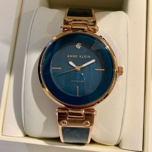 Anne Klein Diamond Collection Watch with real diamond. Never worn.